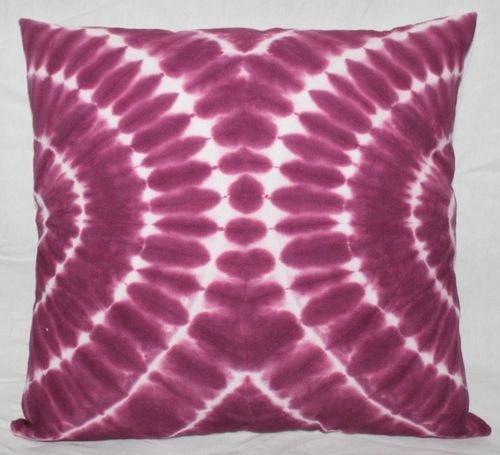 Maroon Tie And Dye Cushion