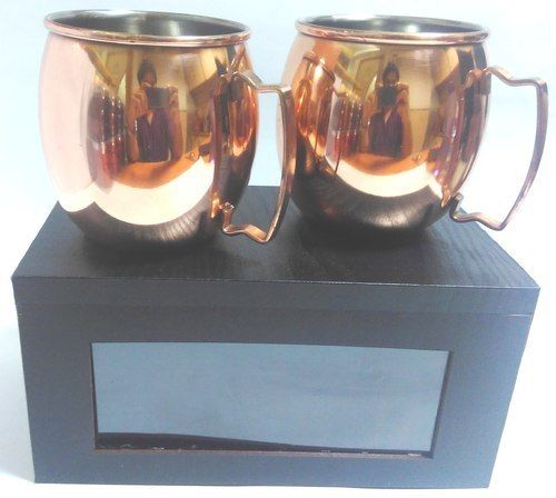 Bar Accessories Copper Mule Mug In Wooden Box