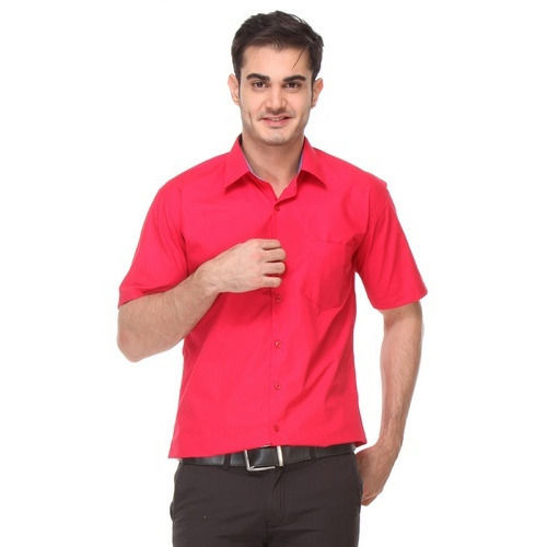 Red Half Sleeves Shirt