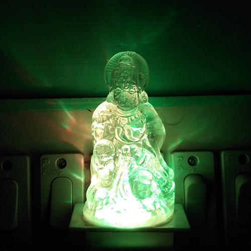 Hanuman Ji Crystal Night Lamp