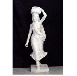 White Marble Women Statue