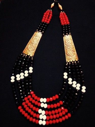 Completely Handmade Layered Beaded Neckpiece