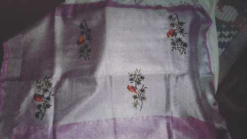 Soft Tissue Linen Sarees