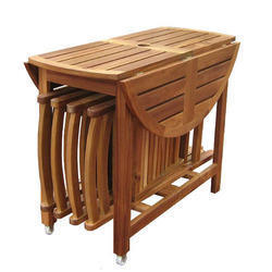 Multiple Color Available Wooden Folding Dinning Table