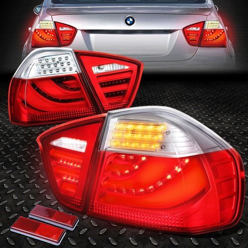 BMW 5 Series E90 3D Look Tail Light Redclear Lance