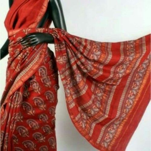 hand block printed saree