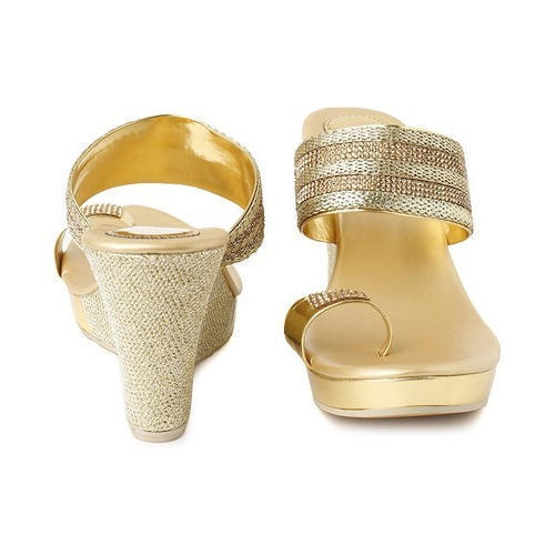 Designer Party Wear Wedges Slippers