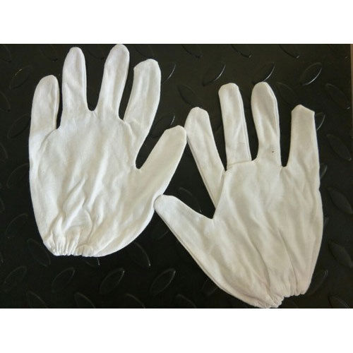 White hosiery hand gloves double layer in Secunderabad at best