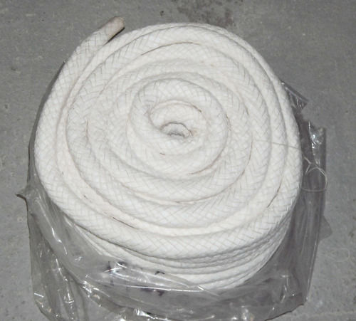 Ceramic Fiber Rope - Refractory Ceramic Fiber with 20% Organic Fiber , Alloy Wire Inserts for Enhanced Strength at High Temperatures