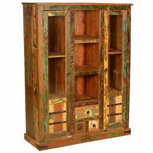 Reclaimed Wood Display Cabinets