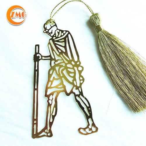 High Quality Customized Gold Metal Bookmark 1Pc/Plastic Bag