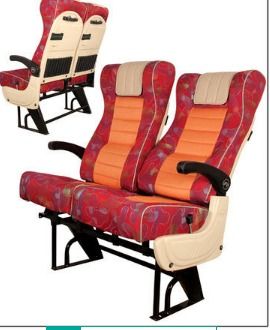 Deep Padded Cushions Coach Bus Seats