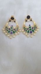 Long Life Blue Meena Earring