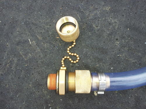 Gold Brass Oil Drain Valve