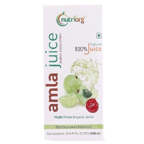 Nutriorg Amla Juice 1000 ml 100% Pure Juice (Made from Organic Amla)