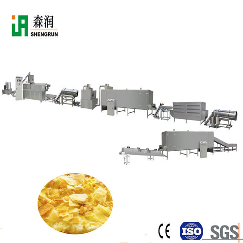 Automatic Corn Flakes Breakfast Cereal Snack Food Plant Capacity: 100-200Kg/H Kilogram(Kg)