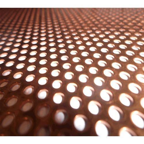 Fine Finish Copper Perforated Sheet