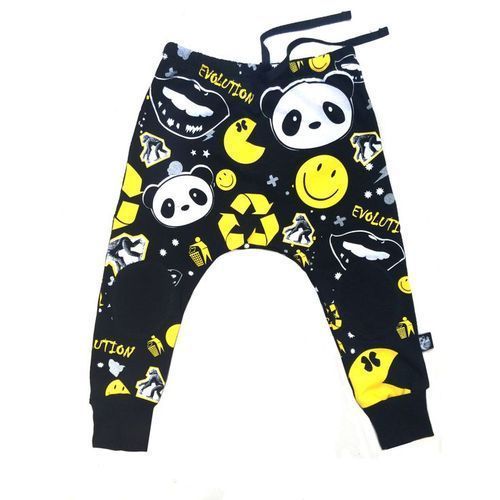 Black Fine Quality Kids Printed Pajama