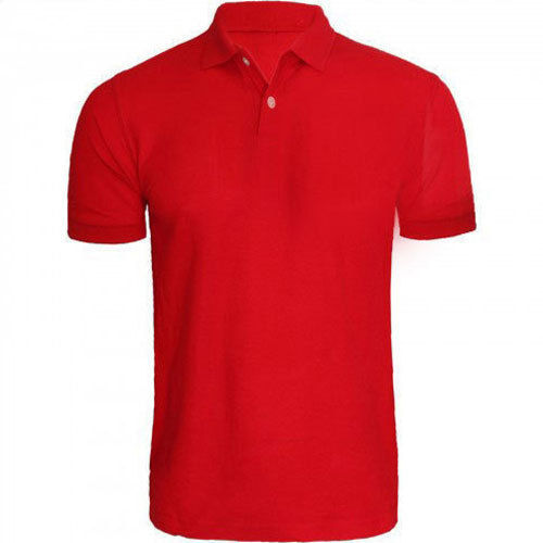 Red Mens Corporate Cotton T Shirt