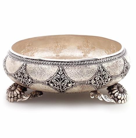 Antique Silver Fruit Box