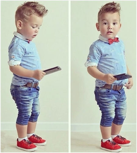 Kids Jeans - High-Quality Cotton Blend, Durable Design , Trendy Fit for Comfort