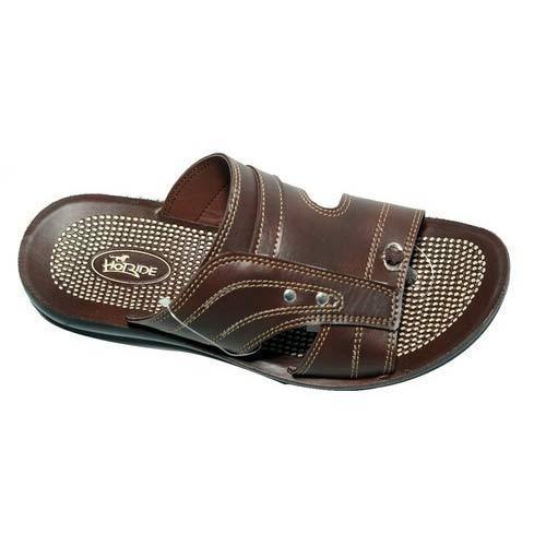 PU Mens Leather Slipper