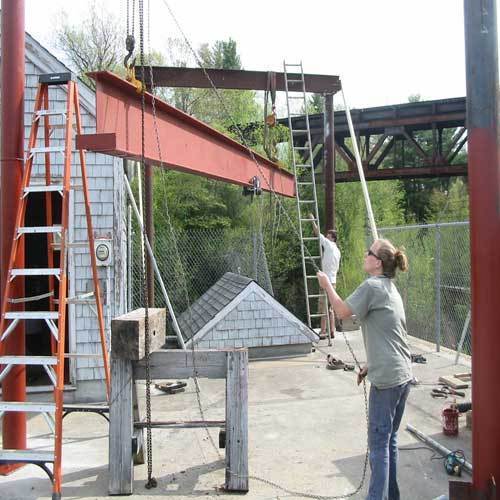 Gantry I Beam and Pipe Structure