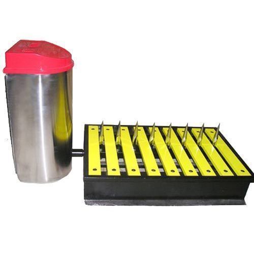 Road Spike Barrier - Rubber, 340mm Width x 1000mm Length , Noiseless Operation with Robust Durability