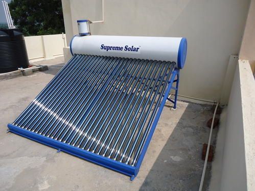 Evacuated Tube Collector Solar Water Heater - High Efficiency Stainless Steel with PUF Insulated Tanks, 5 Year Replacement Guarantee, Direct Installation Included