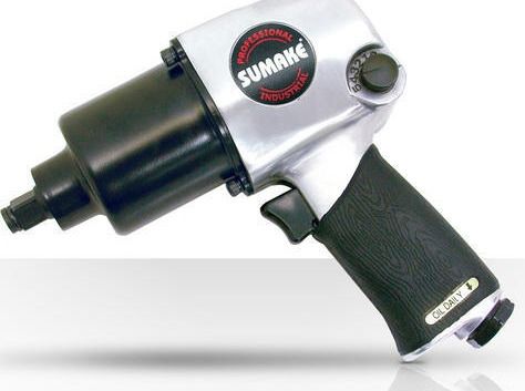 Heavy Duty Air Impact Wrench - 813 Nm Max Torque, 1/2 to 1 Inch Drive Size, Twin Hammer Clutch