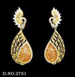 Antique Cubic Zircon Earrings