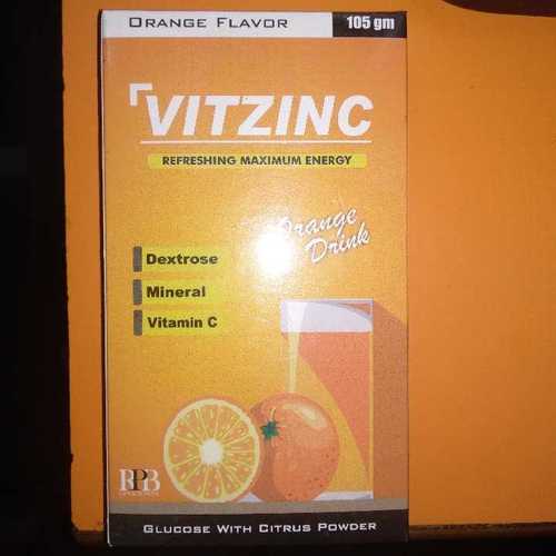 Vitzinc Glucose Energy Powder(orange Flavor)