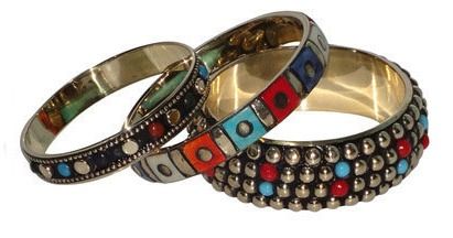 Glass Beads Fancy Bangles