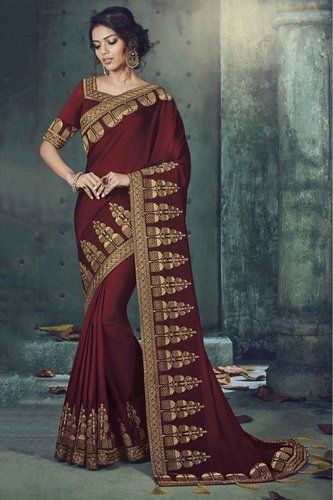 Summer Ladies Party Wear Embroidery Sarees