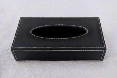 Rectangle Black Tissue Box