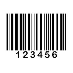 White Barcode Label