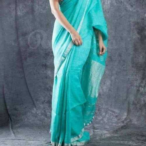 Zori Linen Handloom Sarees