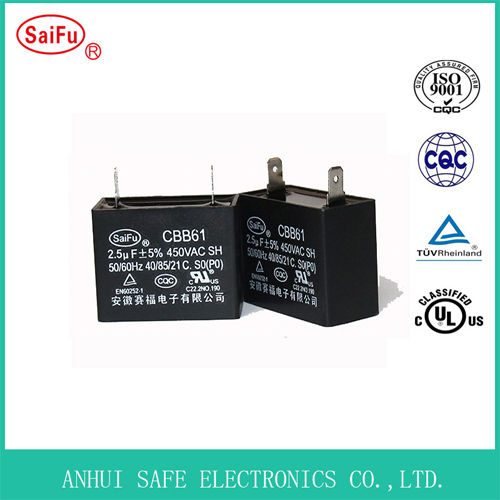 Ac Motor Run Fan Capacitor Film Capaictor Cbb61 Capacitor Capacitance: 1-35