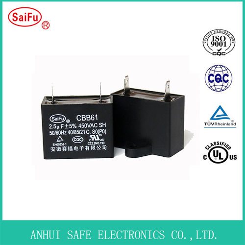 Cbb61 Ac Motor Run And Start Capacitor For Fan Capacitance: 1-35I F