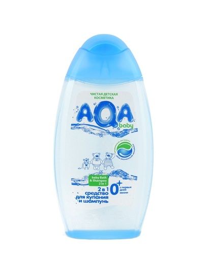 Aqa Baby Bath Shampoo 2 In 1, 250 Ml