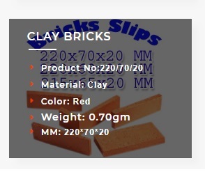 0.70 Kg Red Clay Brick