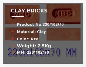 2.5 Kg Red Clay Brick