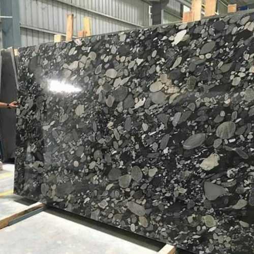 Polished Black Granite Slabs