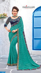 printed georgette sarees