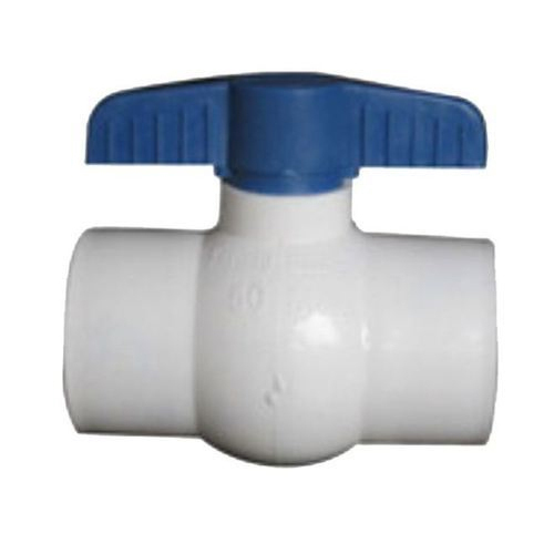 White Weldrite Long Handle Upvc Compact Ball Valve