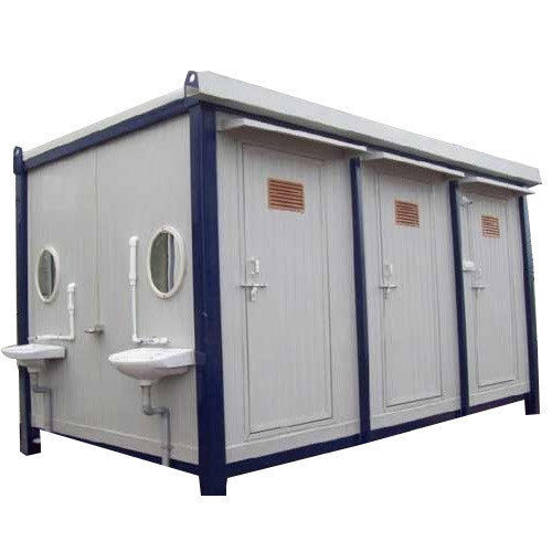 Waterproof Weather Resistant Rectangular Portable Prefabricated Toilet