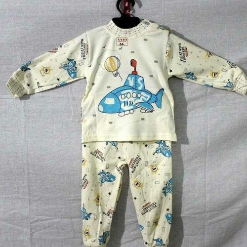 Printed Kids Night Suits - Cotton Fabric, Various Sizes Available, Customizable Designs