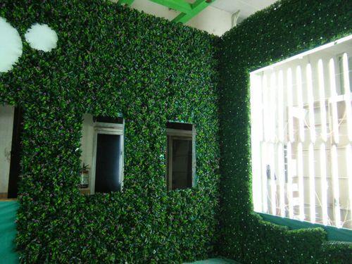 Synthetic Plastic Grass Tiles For Artificial Vertical Garden