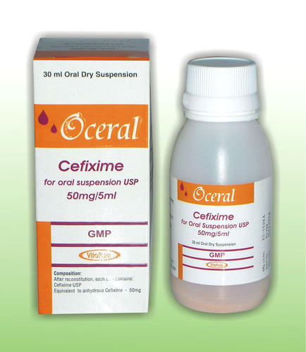 ओरल सस्पेंशन के लिए Cefixime 