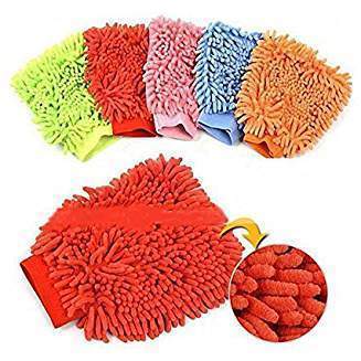 Red Fine Sheen Dusting Gloves